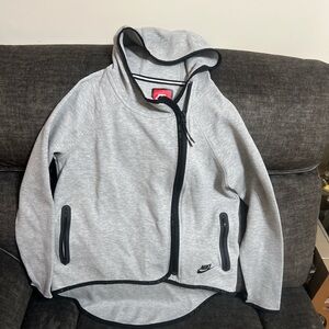 Nike Kids Light Gray Hooded Jacket